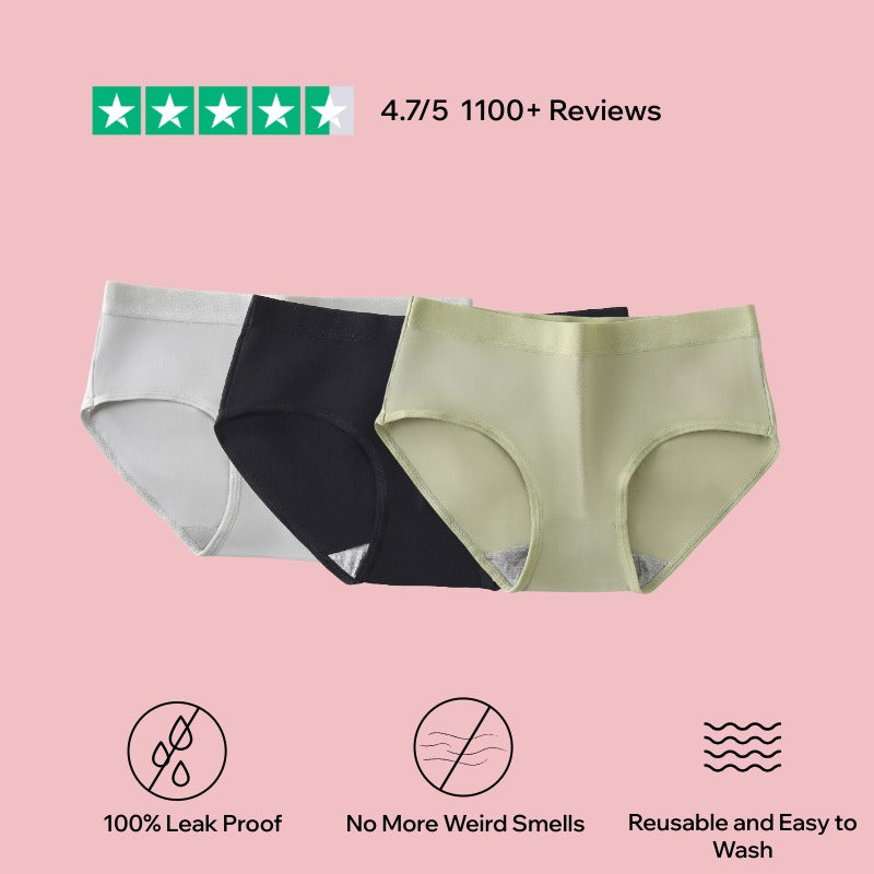 Jade Flow | Leak Free Underwear (3 Pack)